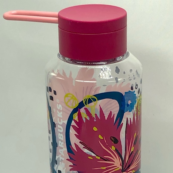 SOLD IN PERSON Beautiful Floral Starbucks Water Bottle - Picture 3 of 4